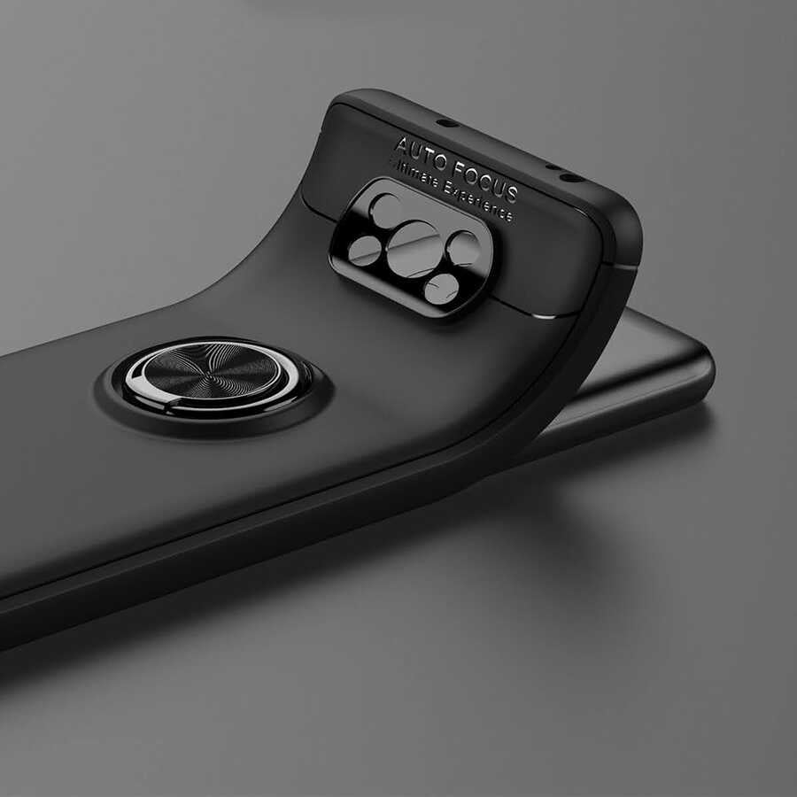 Xiaomi Poco X3 Kılıf Zore Ravel Silikon Kapak Siyah