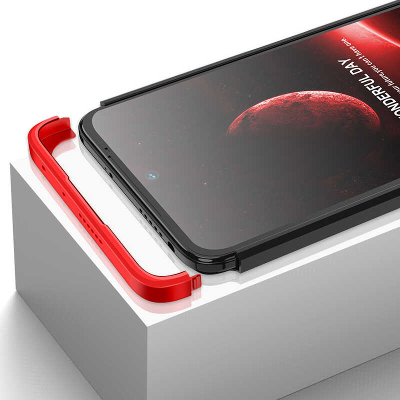 Xiaomi Poco X4 Pro 5G Kılıf Zore Ays Kapak Siyah-Mavi