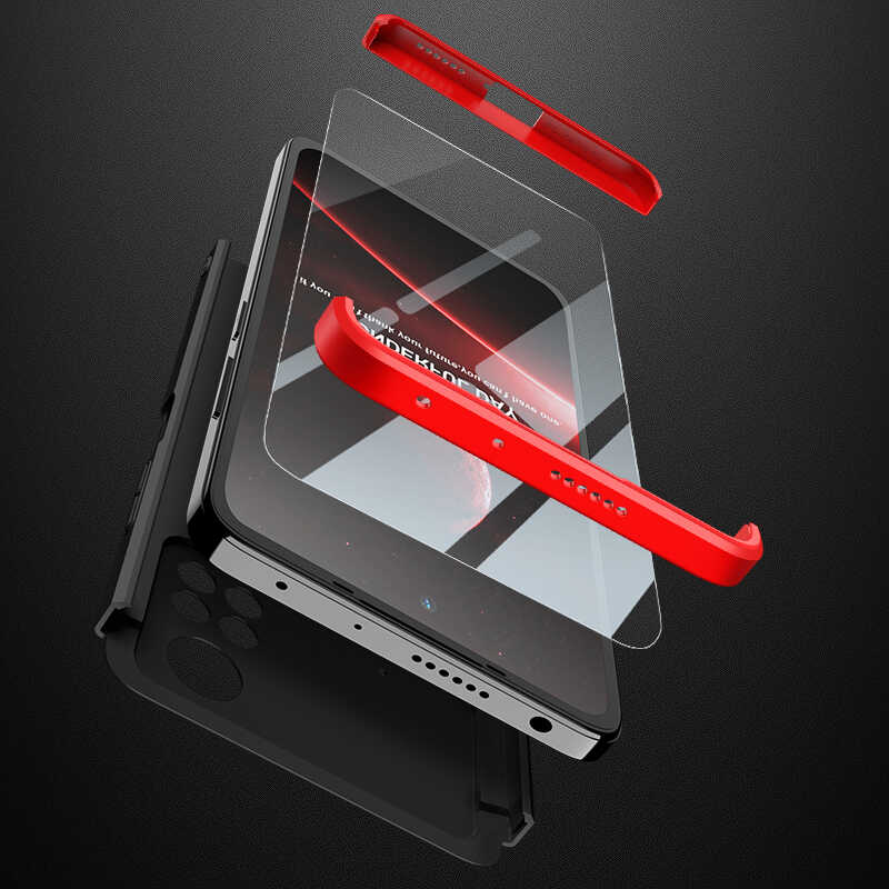 Xiaomi Poco X4 Pro 5G Kılıf Zore Ays Kapak Siyah-Gri