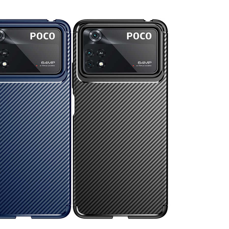 Xiaomi Poco X4 Pro 5G Kılıf Zore Negro Silikon Kapak Siyah