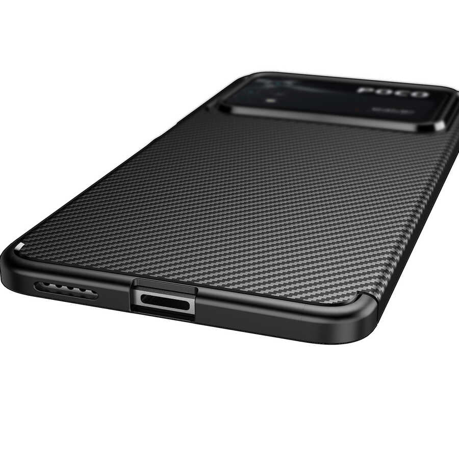 Xiaomi Poco X4 Pro 5G Kılıf Zore Negro Silikon Kapak Lacivert