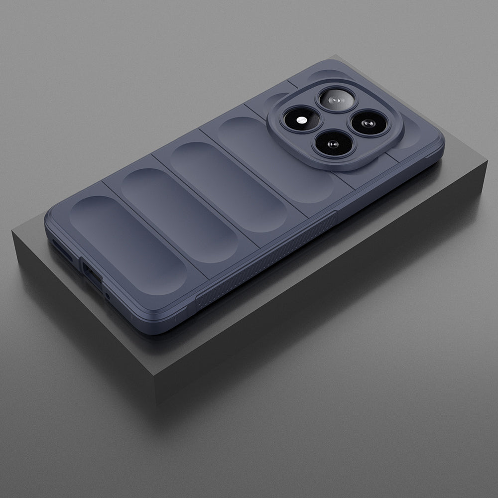 Xiaomi Poco X7 Kılıf Esnek TPU Oyuklu Arka Yüzey Tasarımlı Zore Etnik Silikon Kapak Siyah