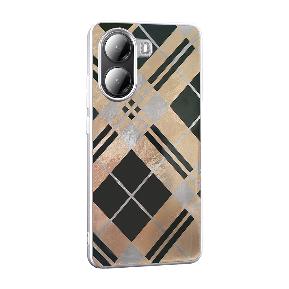 Xiaomi Poco X7 Pro Kılıf Desenli Zore Mep Kapak Gold Leopar