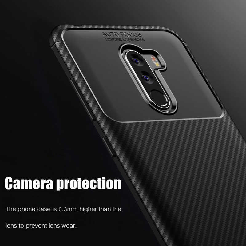 Xiaomi Pocophone F1 Kılıf Zore Negro Silikon Kapak Kahverengi