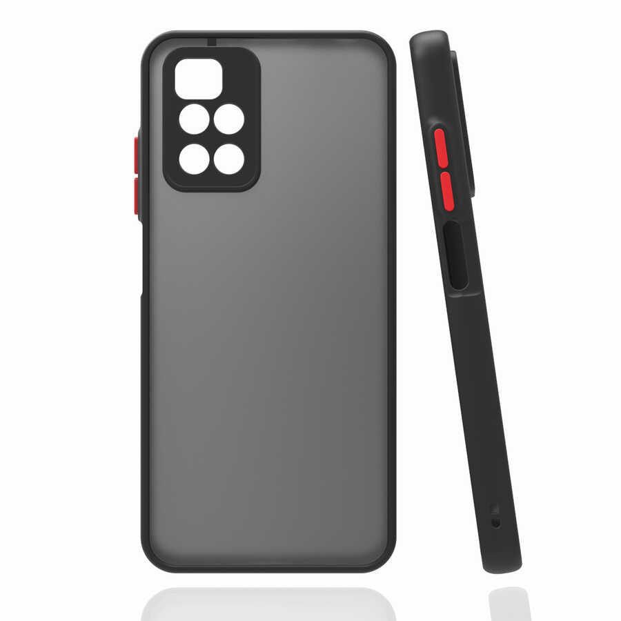 Xiaomi Redmi 10 Kılıf Zore Hux Kapak Siyah