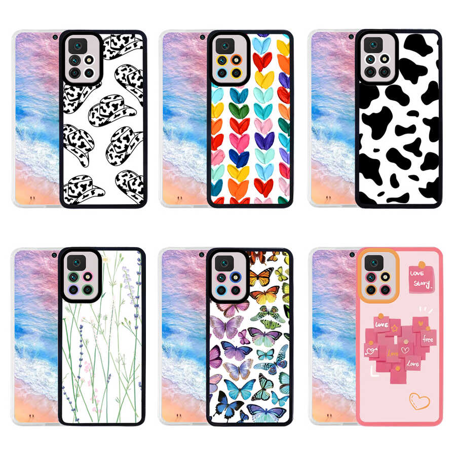 Xiaomi Redmi 10 Kılıf Zore M-Fit Desenli Kapak Love Story No2