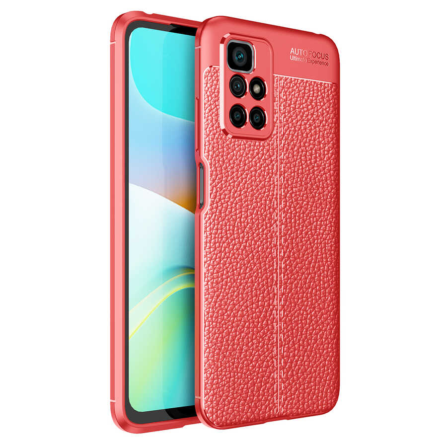 Xiaomi Redmi 10 Kılıf Zore Niss Silikon Kapak Kırmızı