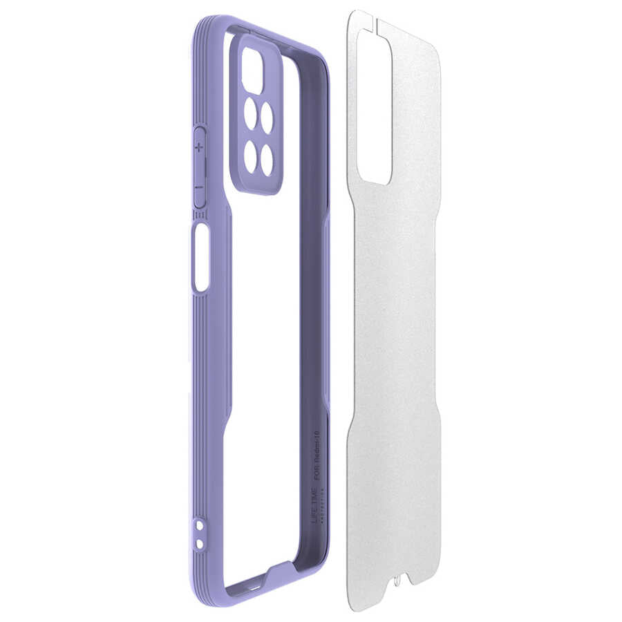 Xiaomi Redmi 10 Kılıf Zore Parfe Kapak Mor