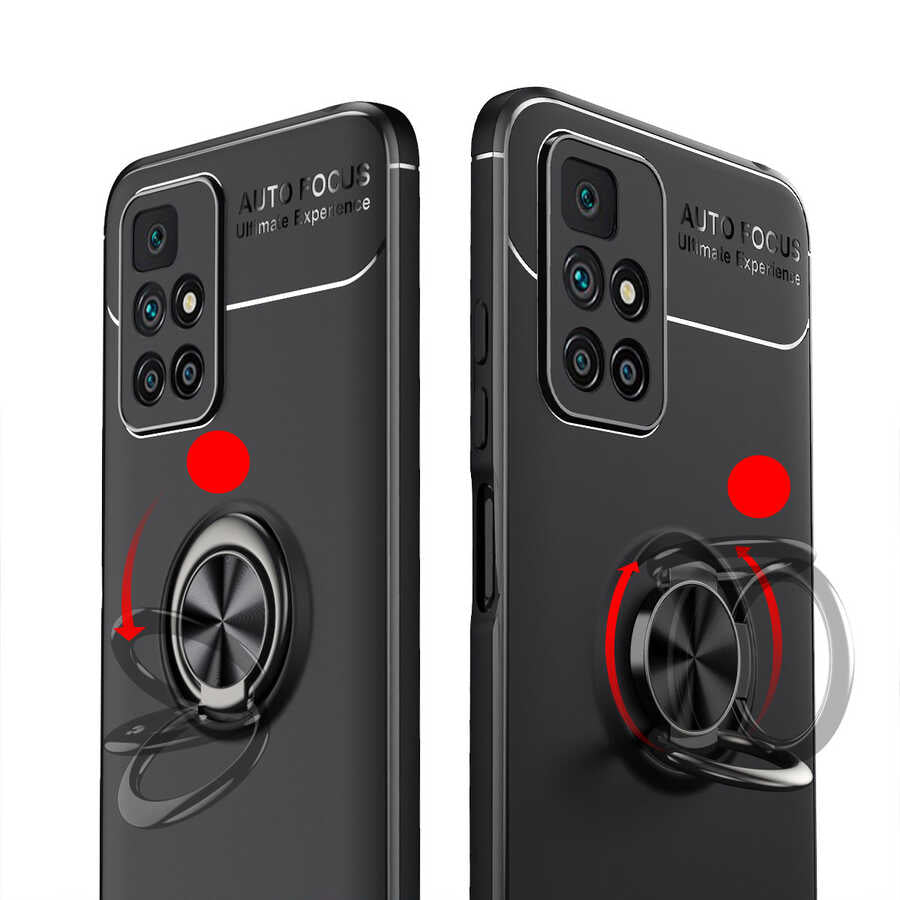 Xiaomi Redmi 10 Kılıf Zore Ravel Silikon Kapak Kırmızı