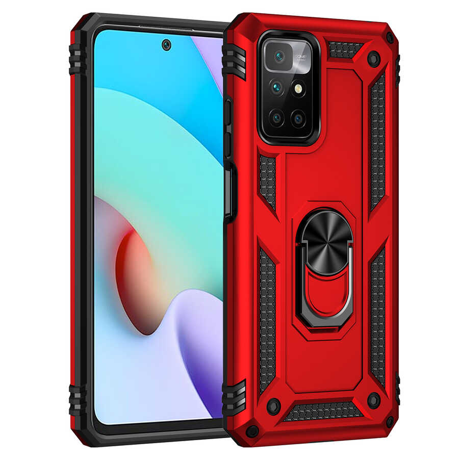 Xiaomi Redmi 10 Kılıf Zore Vega Kapak Gri