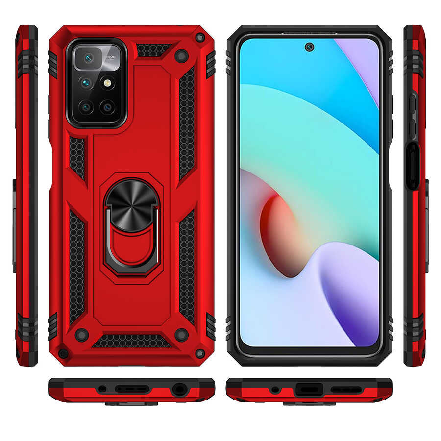 Xiaomi Redmi 10 Kılıf Zore Vega Kapak Gri