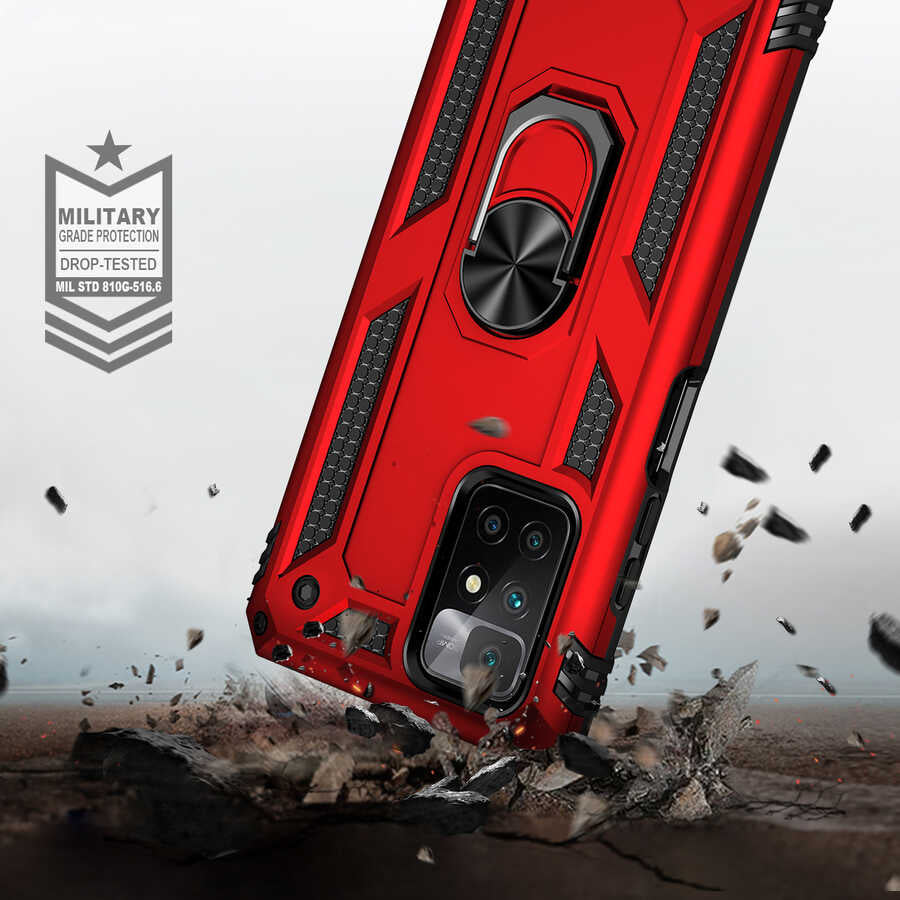 Xiaomi Redmi 10 Kılıf Zore Vega Kapak Gold