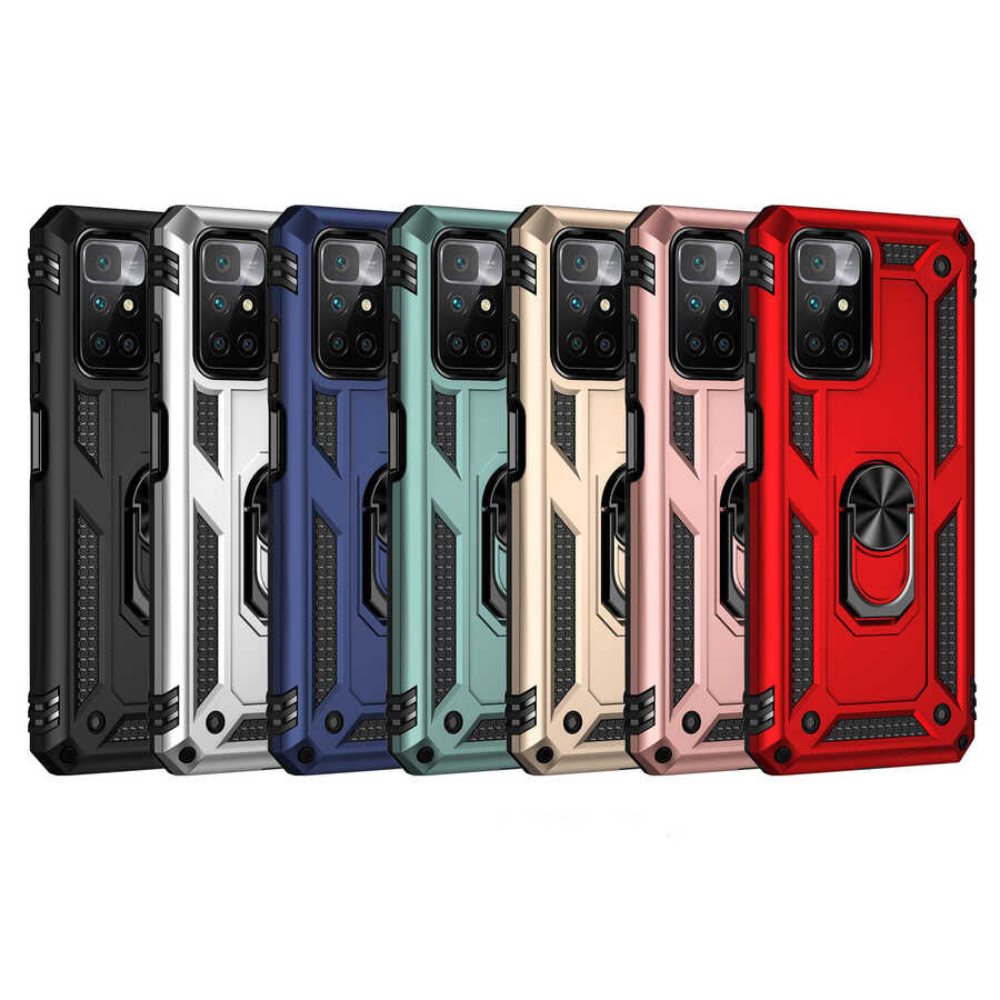 Xiaomi Redmi 10 Kılıf Zore Vega Kapak Gri