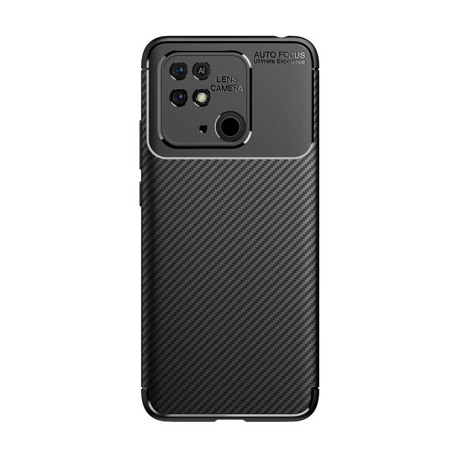 Xiaomi Redmi 10C Kılıf Zore Negro Silikon Kapak Lacivert