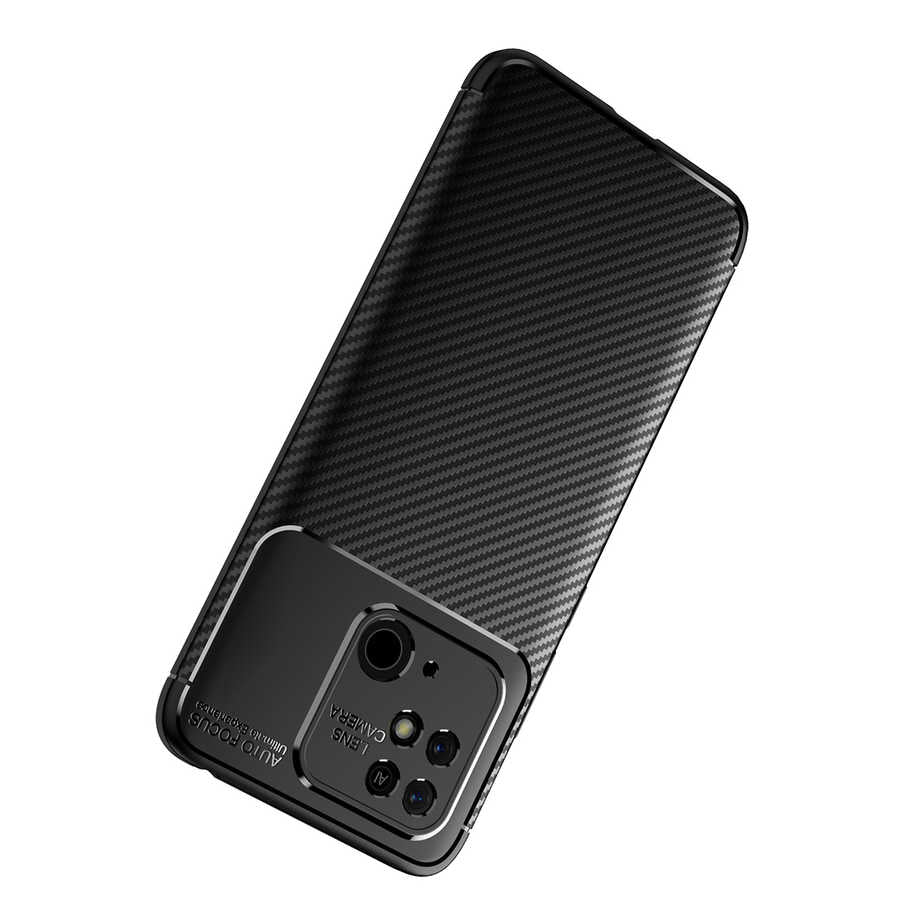 Xiaomi Redmi 10C Kılıf Zore Negro Silikon Kapak Lacivert