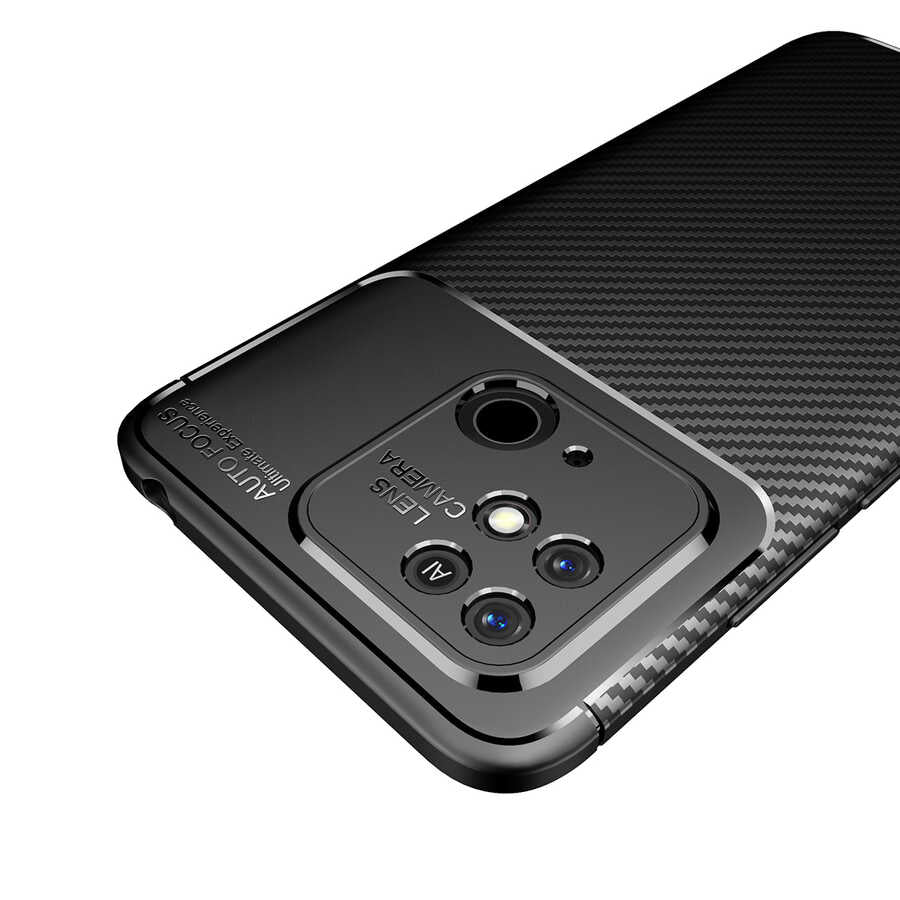 Xiaomi Redmi 10C Kılıf Zore Negro Silikon Kapak Lacivert