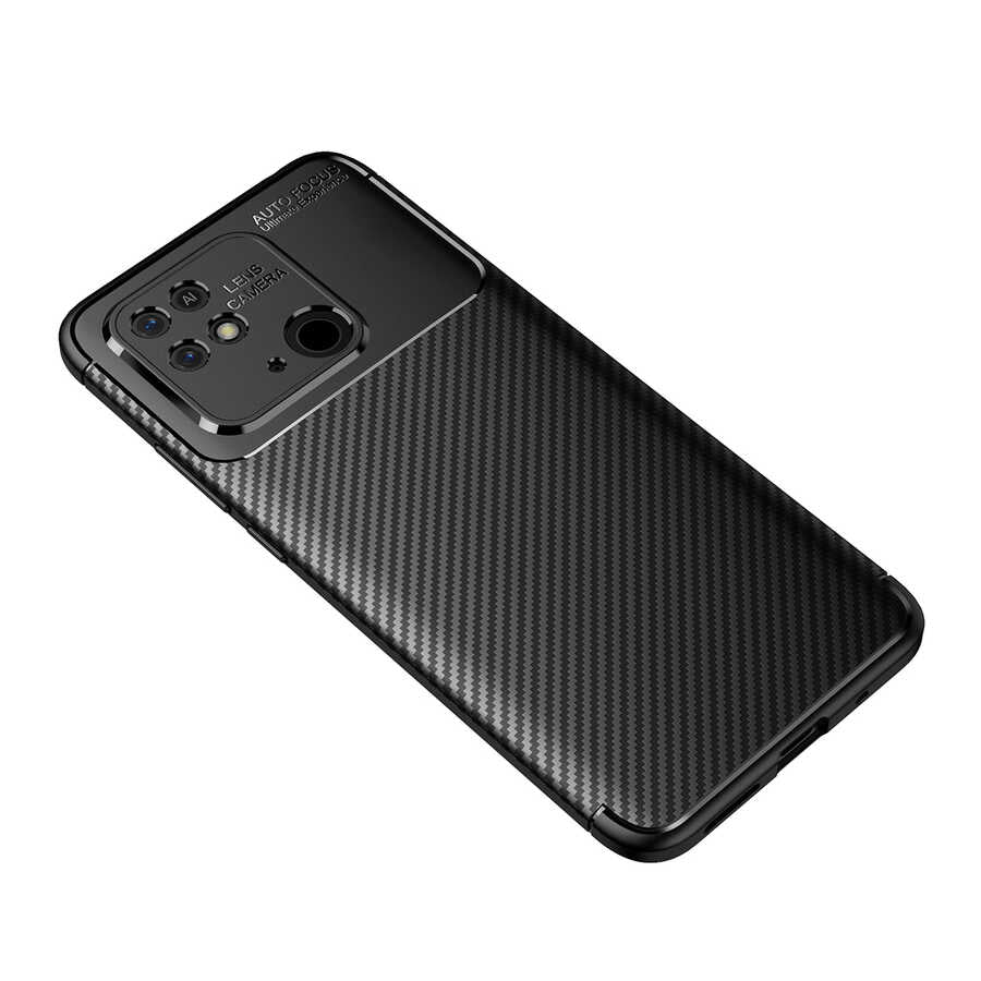 Xiaomi Redmi 10C Kılıf Zore Negro Silikon Kapak Siyah