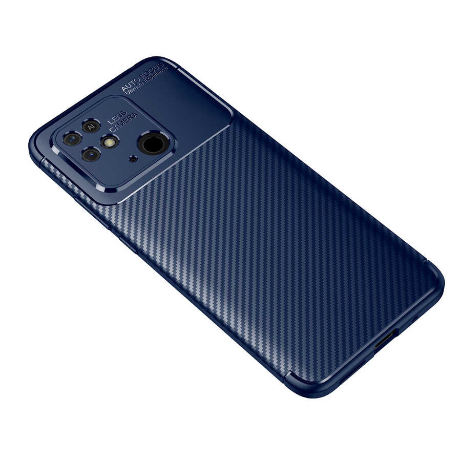 Xiaomi Redmi 10C Kılıf Zore Negro Silikon Kapak Lacivert