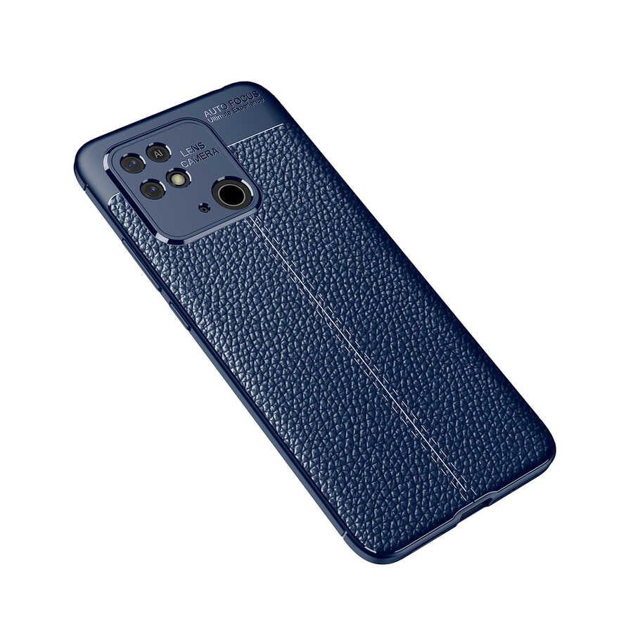 Xiaomi Redmi 10C Kılıf Zore Niss Silikon Kapak Lacivert