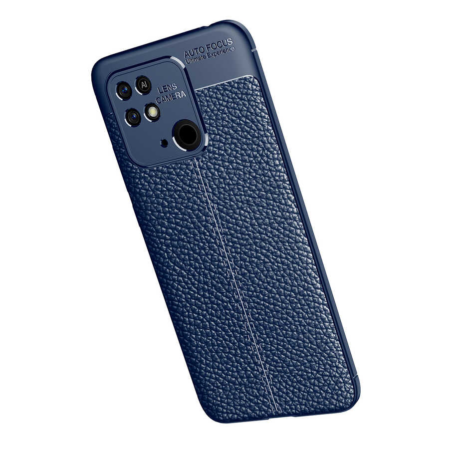 Xiaomi Redmi 10C Kılıf Zore Niss Silikon Kapak Lacivert