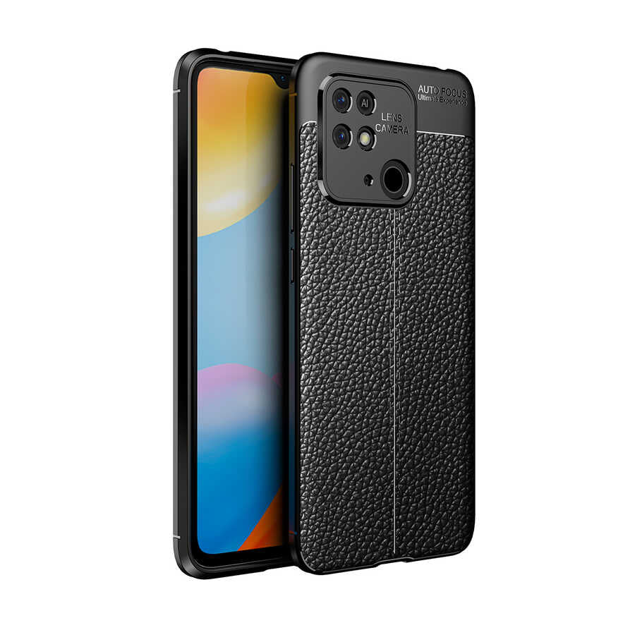 Xiaomi Redmi 10C Kılıf Zore Niss Silikon Kapak Siyah