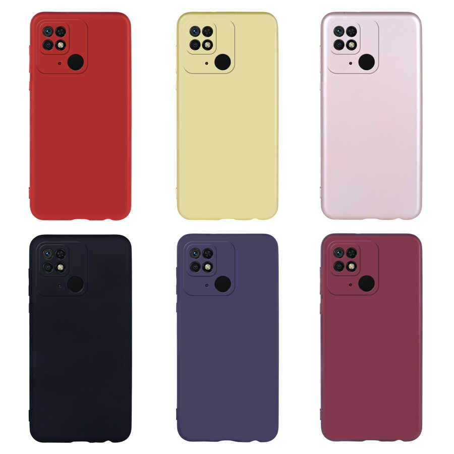 Xiaomi Redmi 10C Kılıf Zore Premier Silikon Kapak Saks Mavi