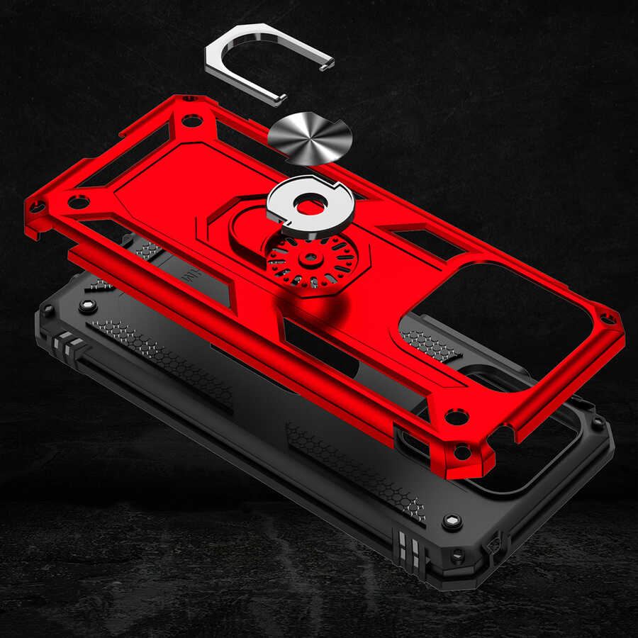 Xiaomi Redmi 10C Kılıf Zore Vega Kapak Siyah