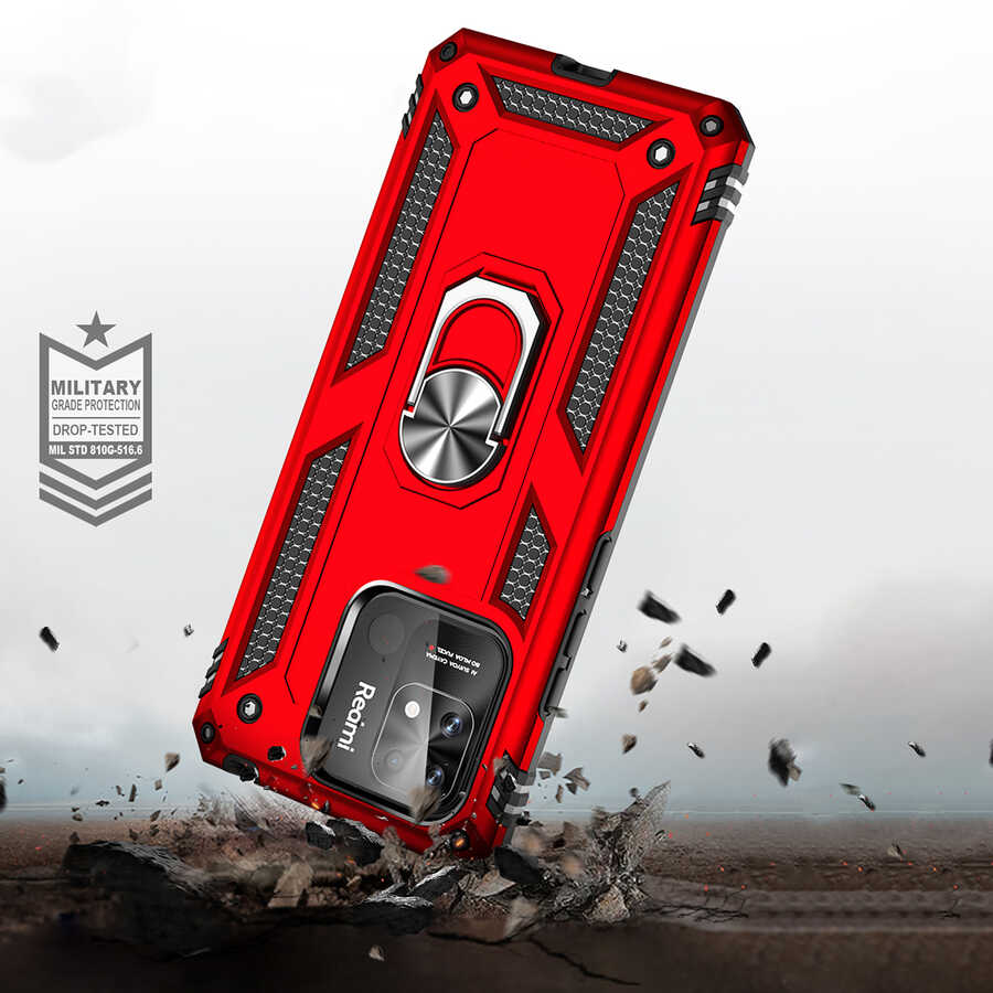 Xiaomi Redmi 10C Kılıf Zore Vega Kapak Mavi