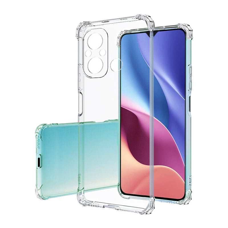 Xiaomi Redmi 12C Kılıf Zore 2mm Anti Shock Silikon Renksiz