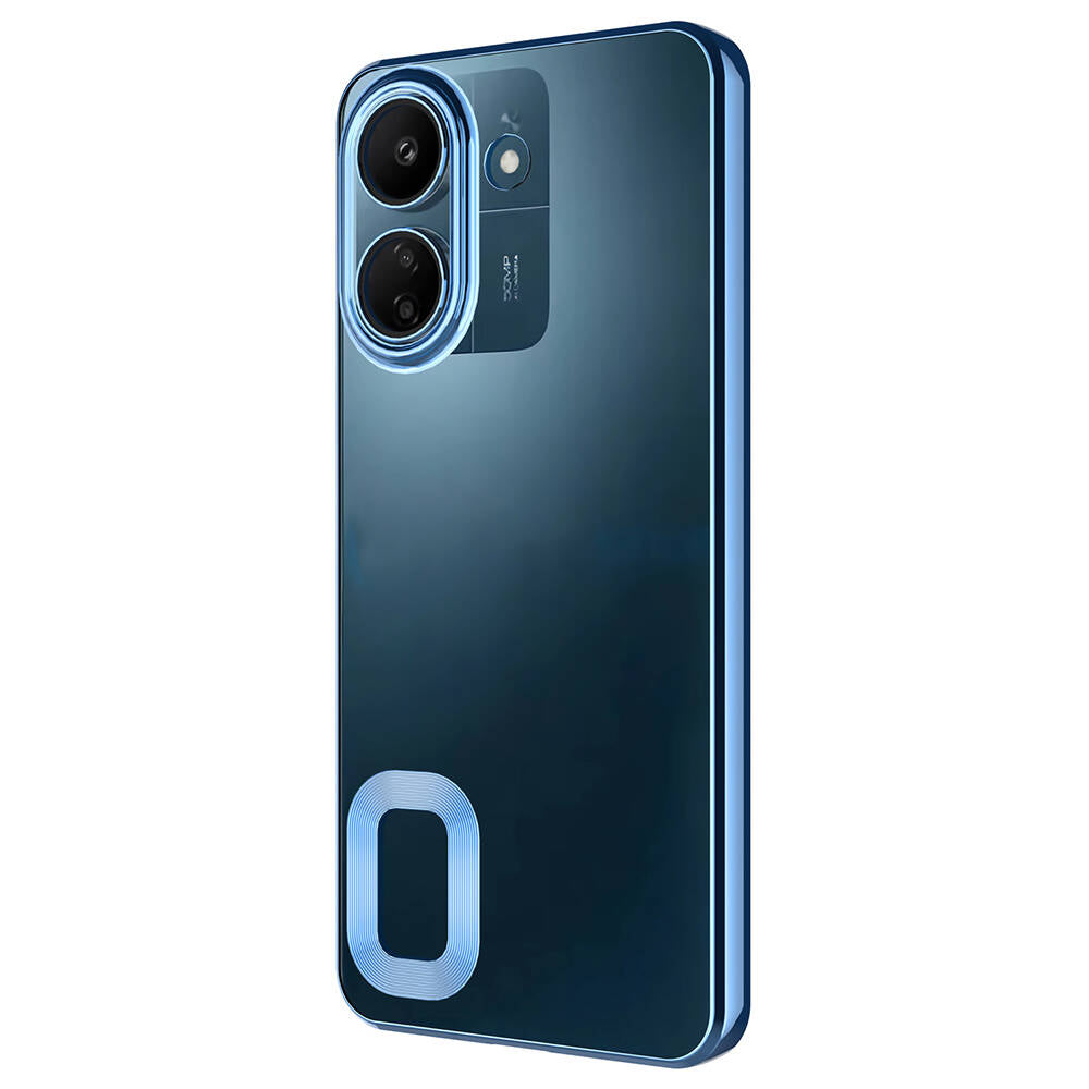 Xiaomi Redmi 13C Kılıf Kamera Korumalı Logo Gösteren Zore Omega Kapak Derin Mor