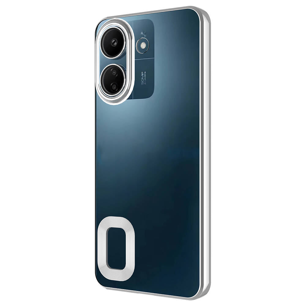 Xiaomi Redmi 13C Kılıf Kamera Korumalı Logo Gösteren Zore Omega Kapak Sierra Mavi