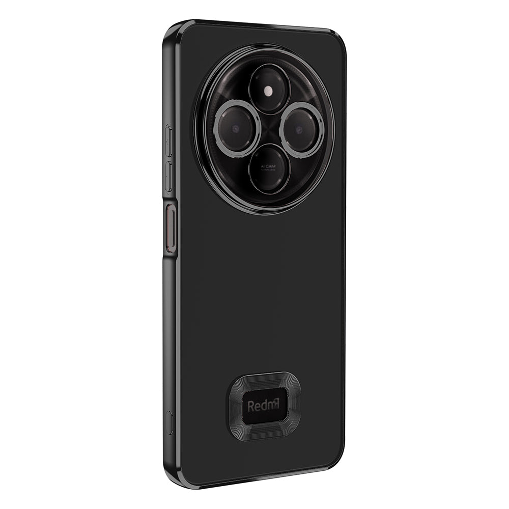 Xiaomi Redmi 14C 4G Kılıf Kamera Korumalı Logo Gösteren Zore Omega Kapak Gümüş