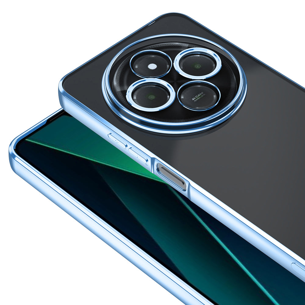 Xiaomi Redmi 14C 4G Kılıf Kamera Korumalı Logo Gösteren Zore Omega Kapak Derin Mor