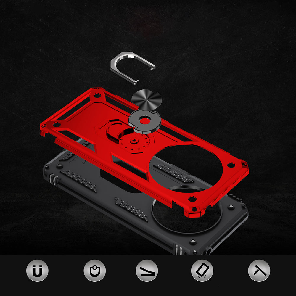 Xiaomi Redmi 14C Kılıf Zore Vega Kapak Kırmızı