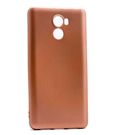 Xiaomi Redmi 4 Kılıf Zore Premier Silikon Kapak Gold