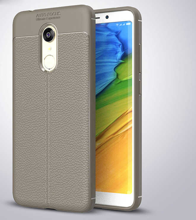 Xiaomi Redmi 5 Plus Kılıf Zore Niss Silikon Kapak Gri