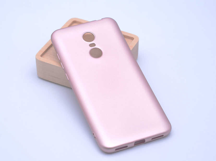 Xiaomi Redmi 5 Plus Kılıf Zore Premier Silikon Kapak Rose Gold
