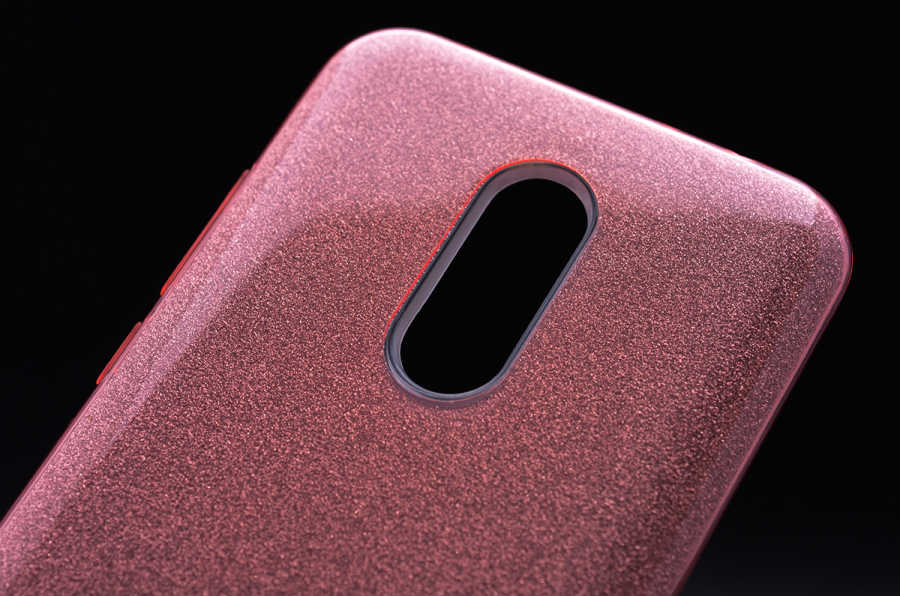 Xiaomi Redmi 5 Plus Kılıf Zore Shining Silikon Kırmızı