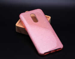 Xiaomi Redmi 5 Plus Kılıf Zore Shining Silikon Rose Gold