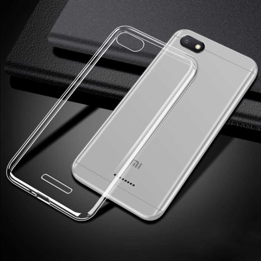 Xiaomi Redmi 6A Kılıf Zore Süper Silikon Kapak Renksiz