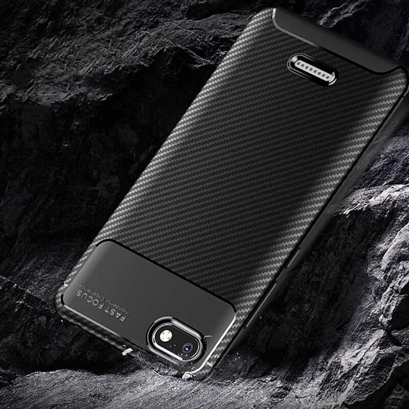 Xiaomi Redmi 6A Kılıf Zore Negro Silikon Kapak Lacivert