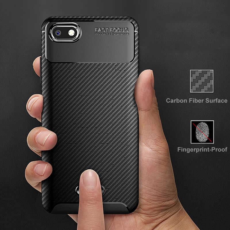 Xiaomi Redmi 6A Kılıf Zore Negro Silikon Kapak Kahverengi