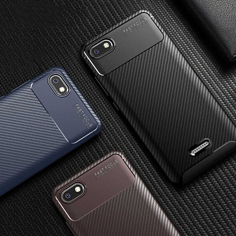 Xiaomi Redmi 6A Kılıf Zore Negro Silikon Kapak Lacivert