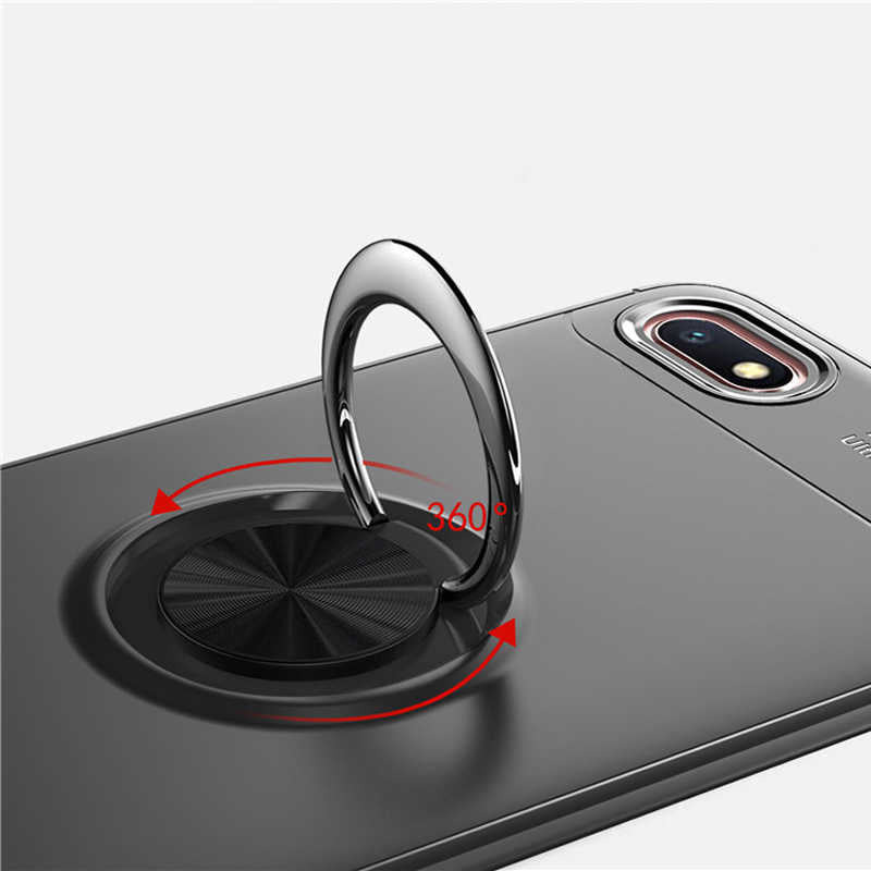 Xiaomi Redmi 6A Kılıf Zore Ravel Silikon Kapak Siyah-Rose Gold