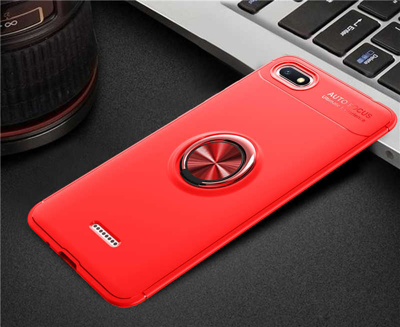 Xiaomi Redmi 6A Kılıf Zore Ravel Silikon Kapak Kırmızı