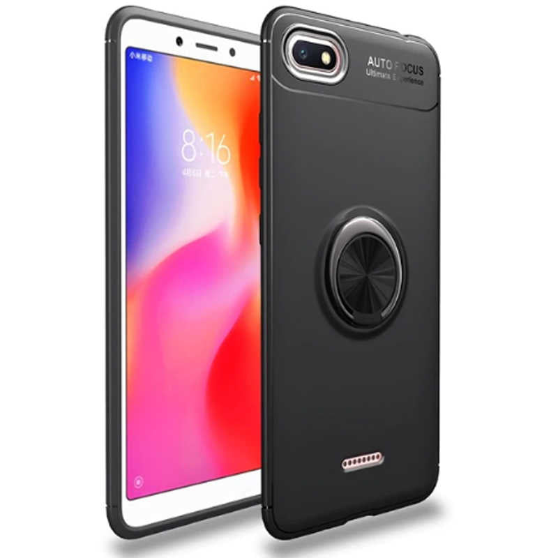Xiaomi Redmi 6A Kılıf Zore Ravel Silikon Kapak Siyah-Rose Gold