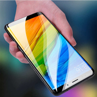 Xiaomi Mi 6X Zore Kenarları Kırılmaya Dayanıklı Cam Ekran Koruyucu Siyah