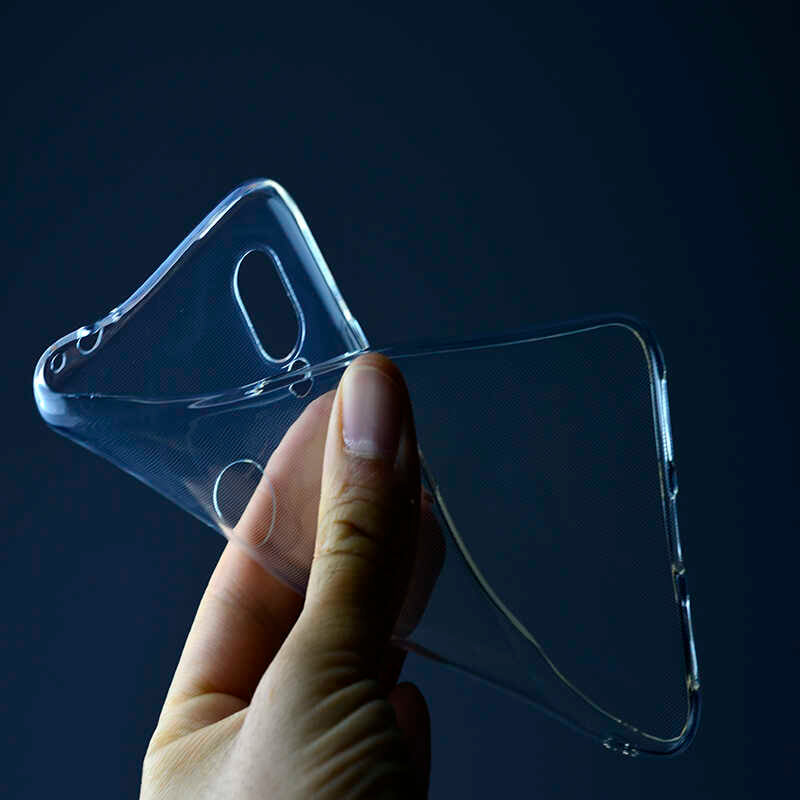 Xiaomi Redmi 7 Kılıf Zore Süper Silikon Kapak Renksiz