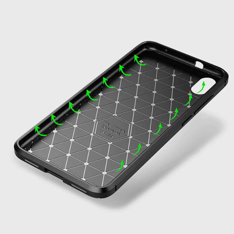 Xiaomi Redmi 7A Kılıf Zore Negro Silikon Kapak Siyah