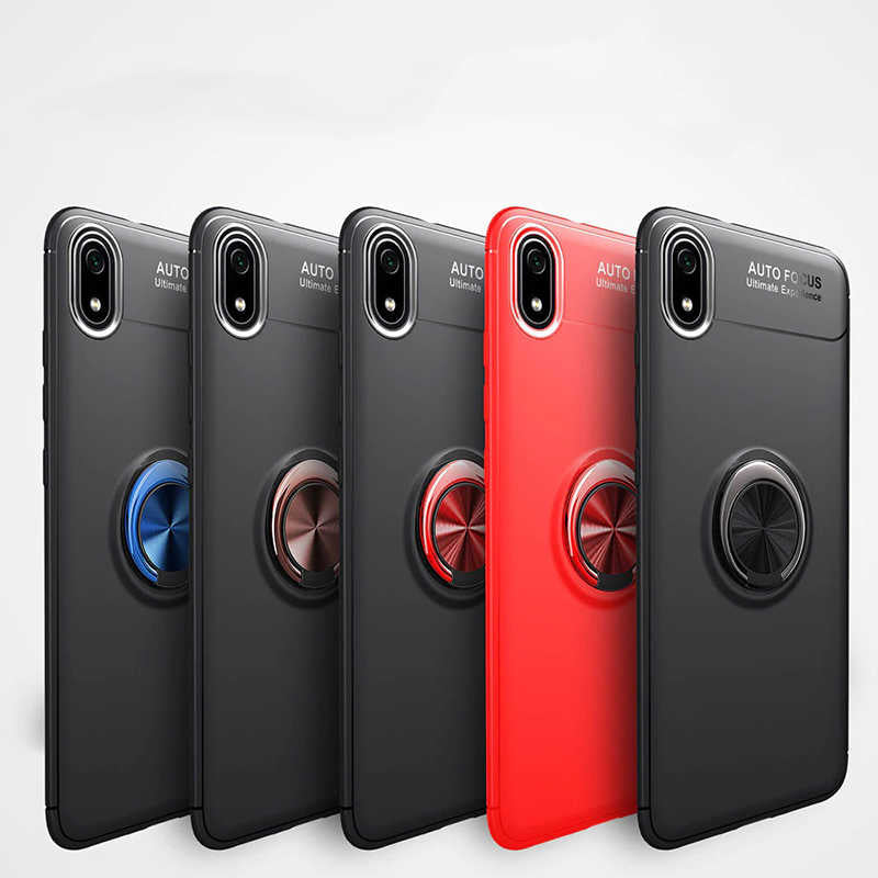 Xiaomi Redmi 7A Kılıf Zore Ravel Silikon Kapak Kırmızı